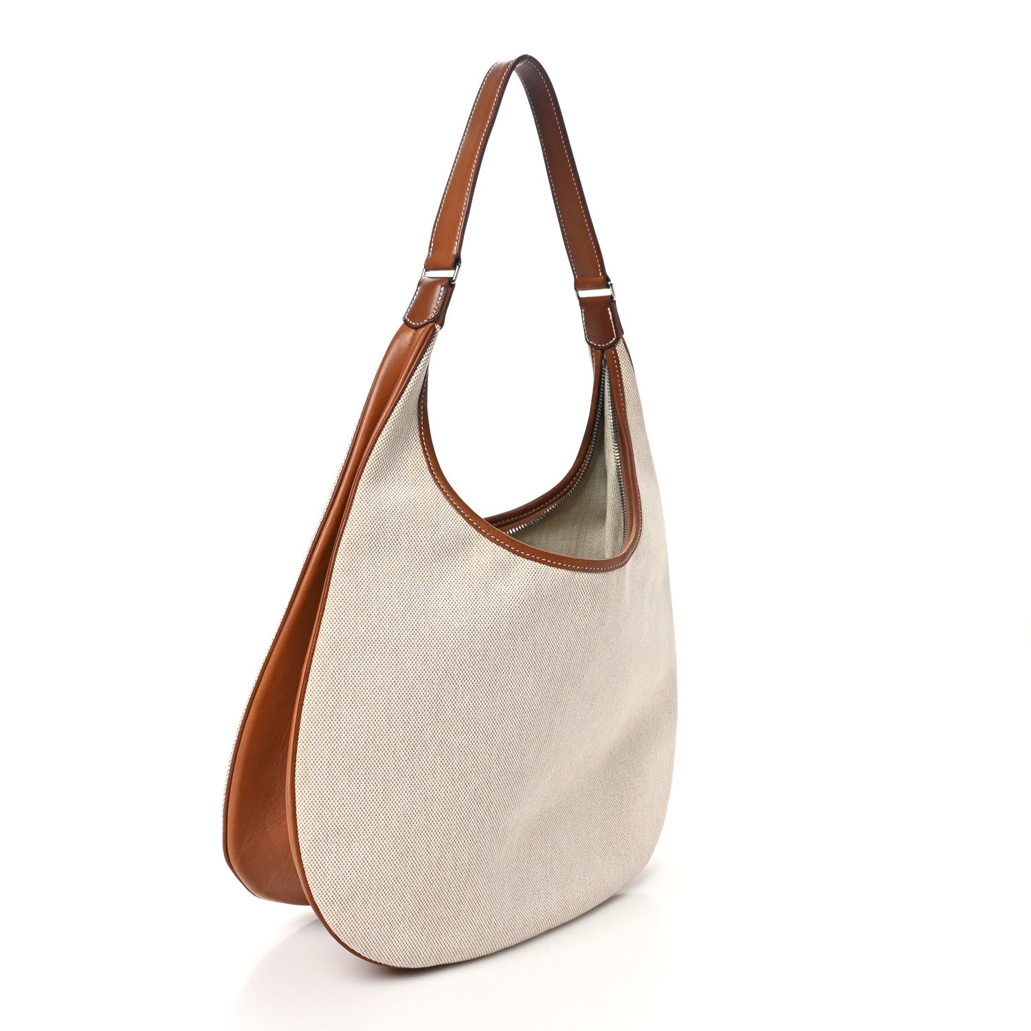 Hermes Toile Natural Barenia Gao Ecru Fauve 3 of 10