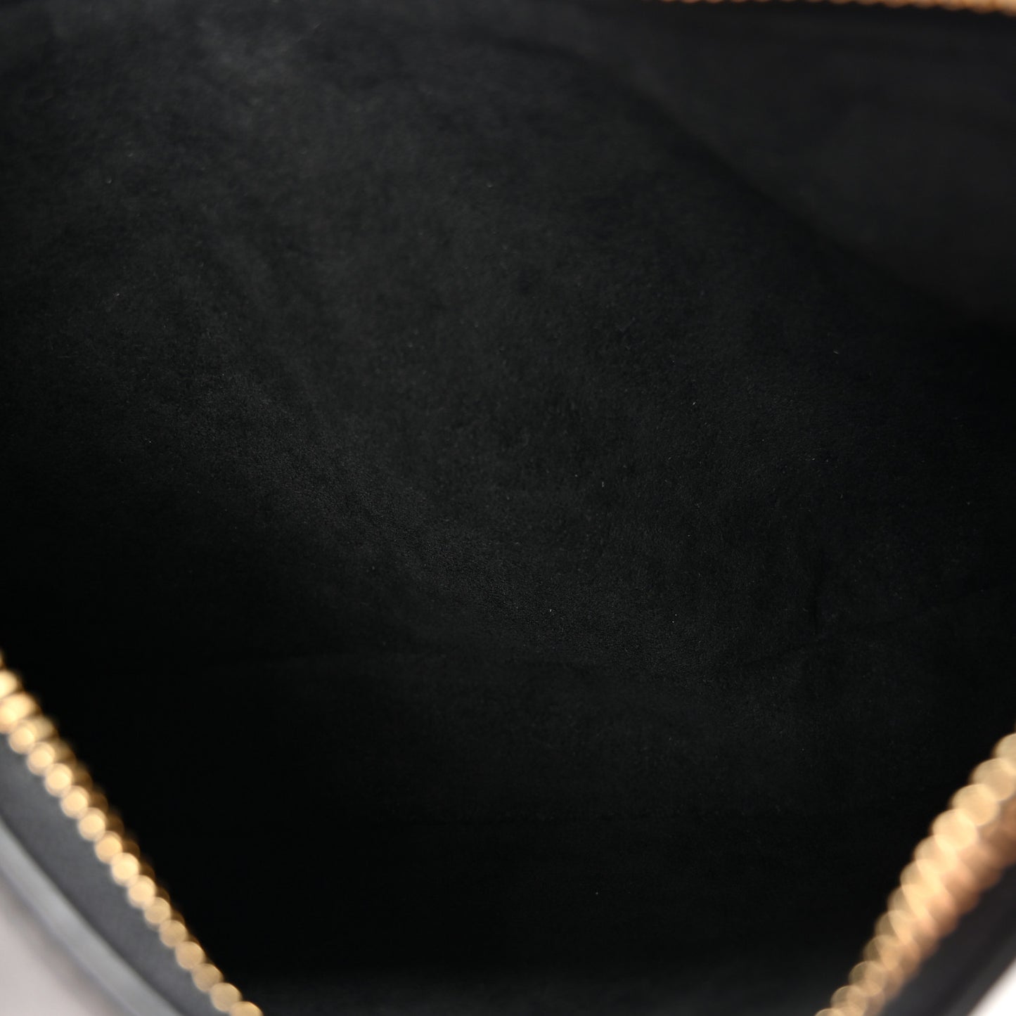 Calfskin LV Bloom Pochette Black