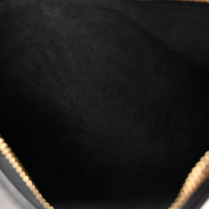 Louis Vuitton Calfskin LV Bloom Pochette Black 5 of 9