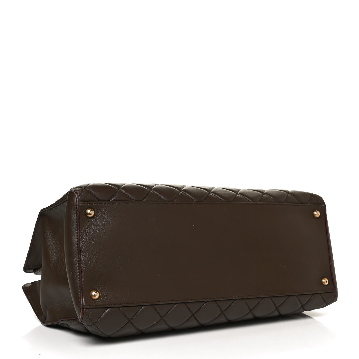 Chanel Calfskin Quilted Perfect Edge Tote Brown 3 of 9