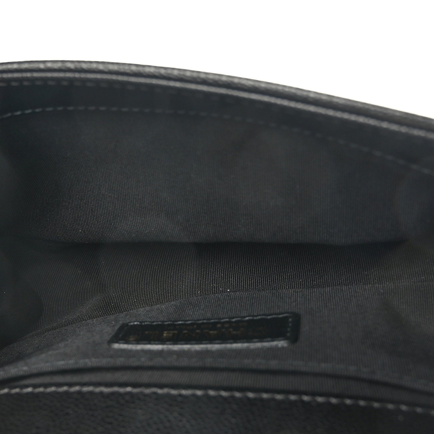 Caviar Quilted Small Boy Flap Black