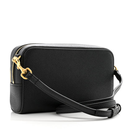 Christian Dior Grained Calfskin Caro Double Pouch Black 3 of 10