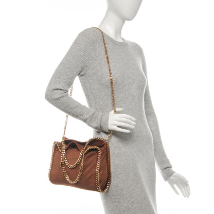 Stella McCartney Shaggy Deer Mini Falabella Fold Over Tote Maple 2 of 7