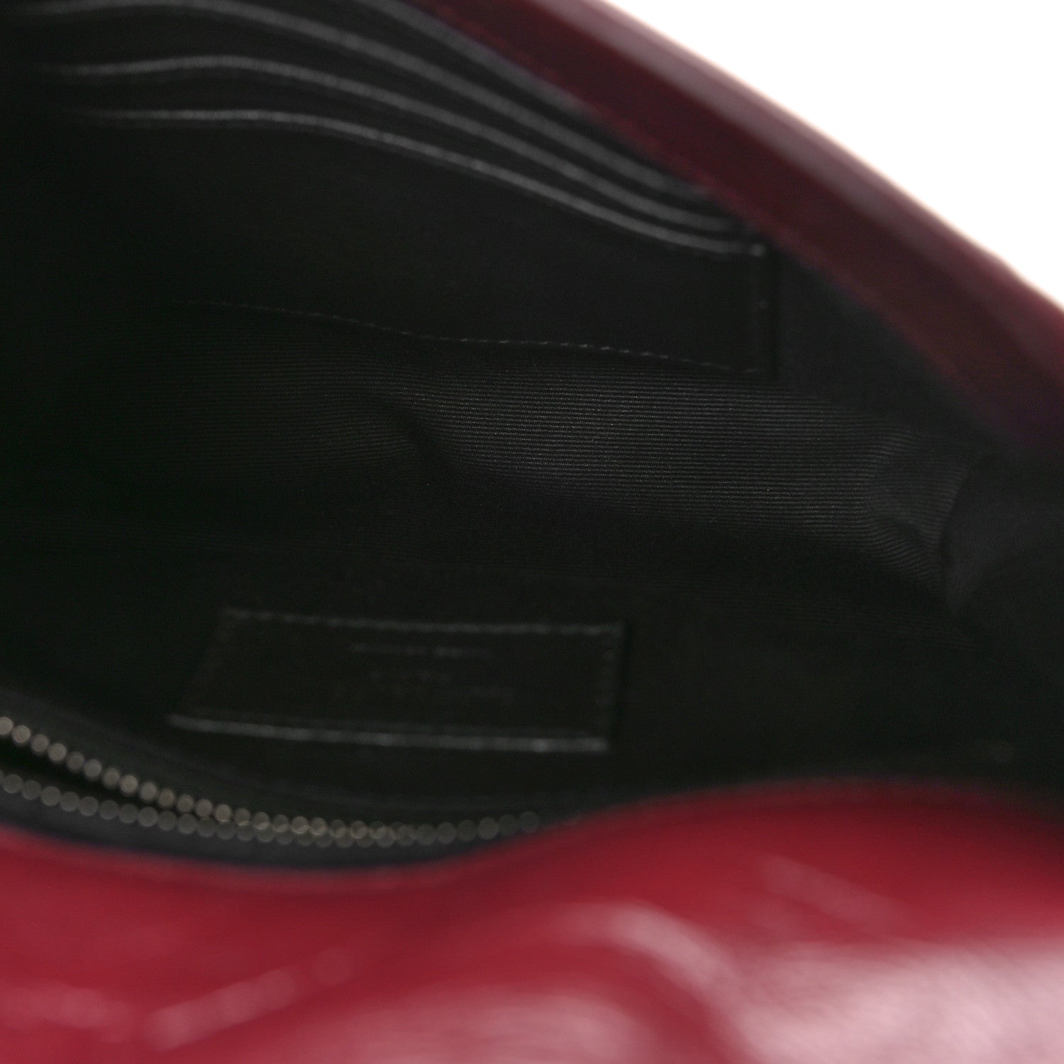 Saint Laurent Crinkled Calfskin Matelasse Monogram Niki Chain Wallet Dark Legion Red 5 of 9