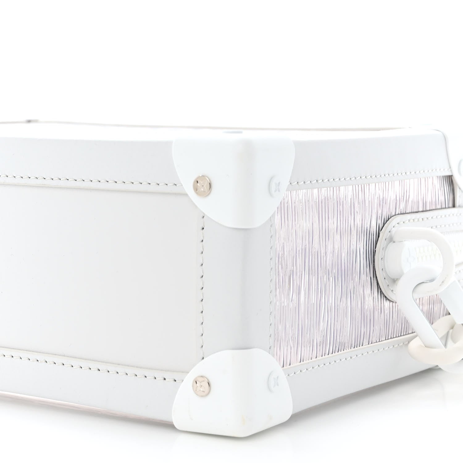 Louis Vuitton Calfskin PVC Epi Plage Soft Trunk Optic White 9 of 9