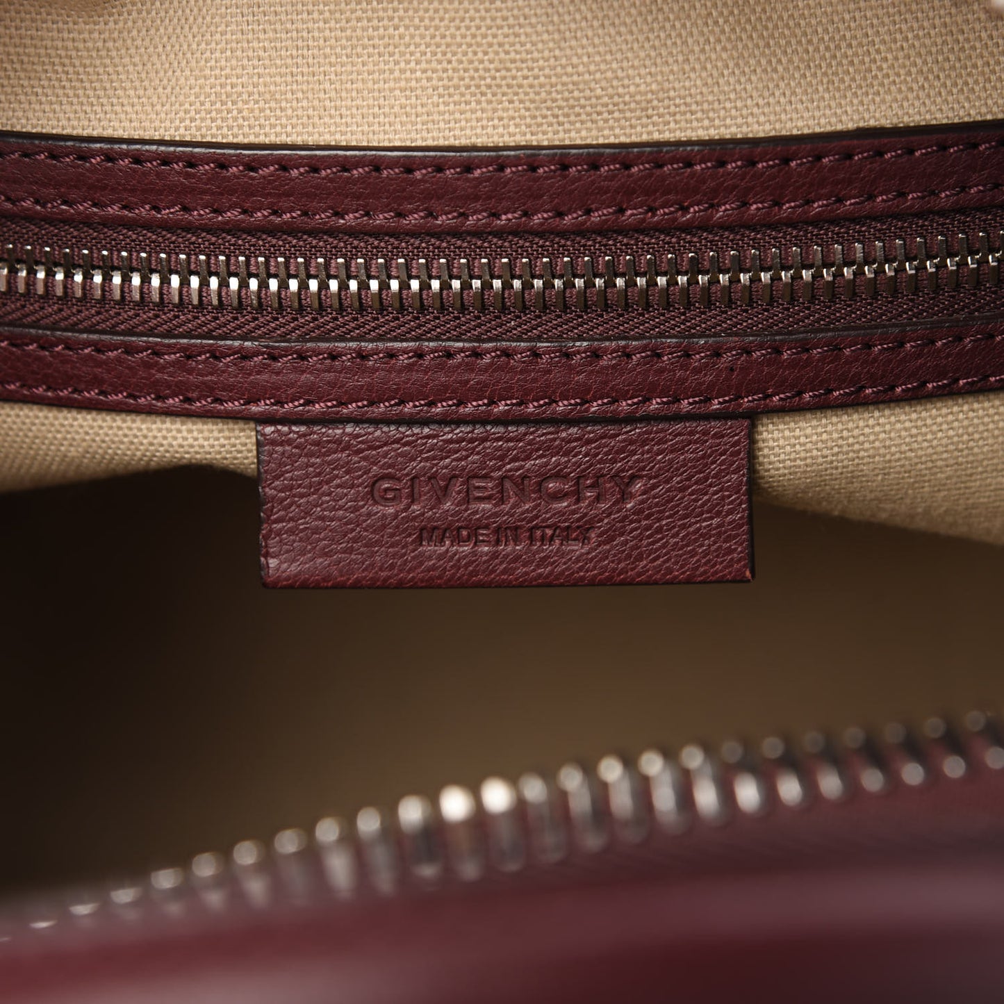 Sugar Goatskin Small Antigona Oxblood
