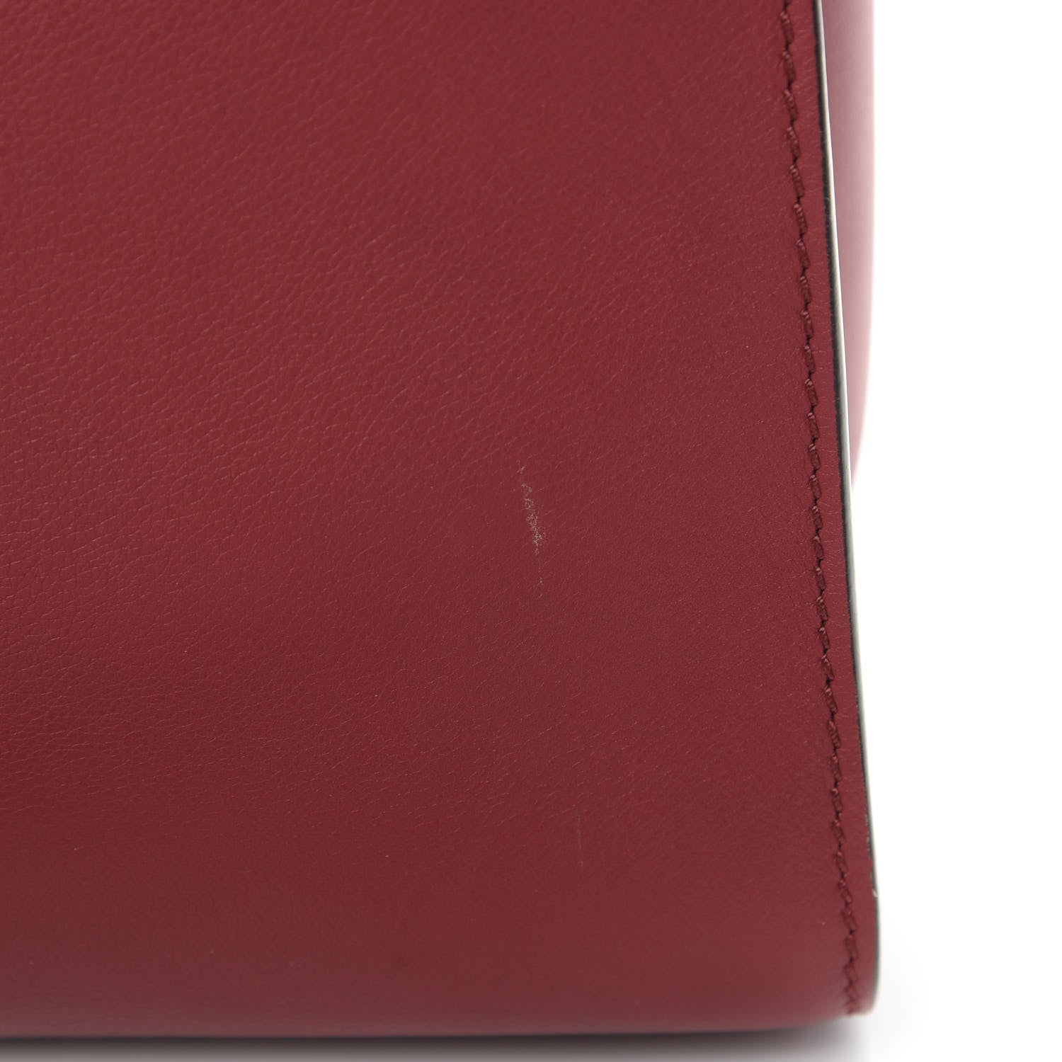 Burberry Smooth Calfskin Small Grommet Embossed Crest Bag Red 13 of 15