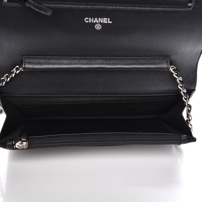 Chanel Caviar Timeless CC Wallet On Chain WOC Black 5 of 8