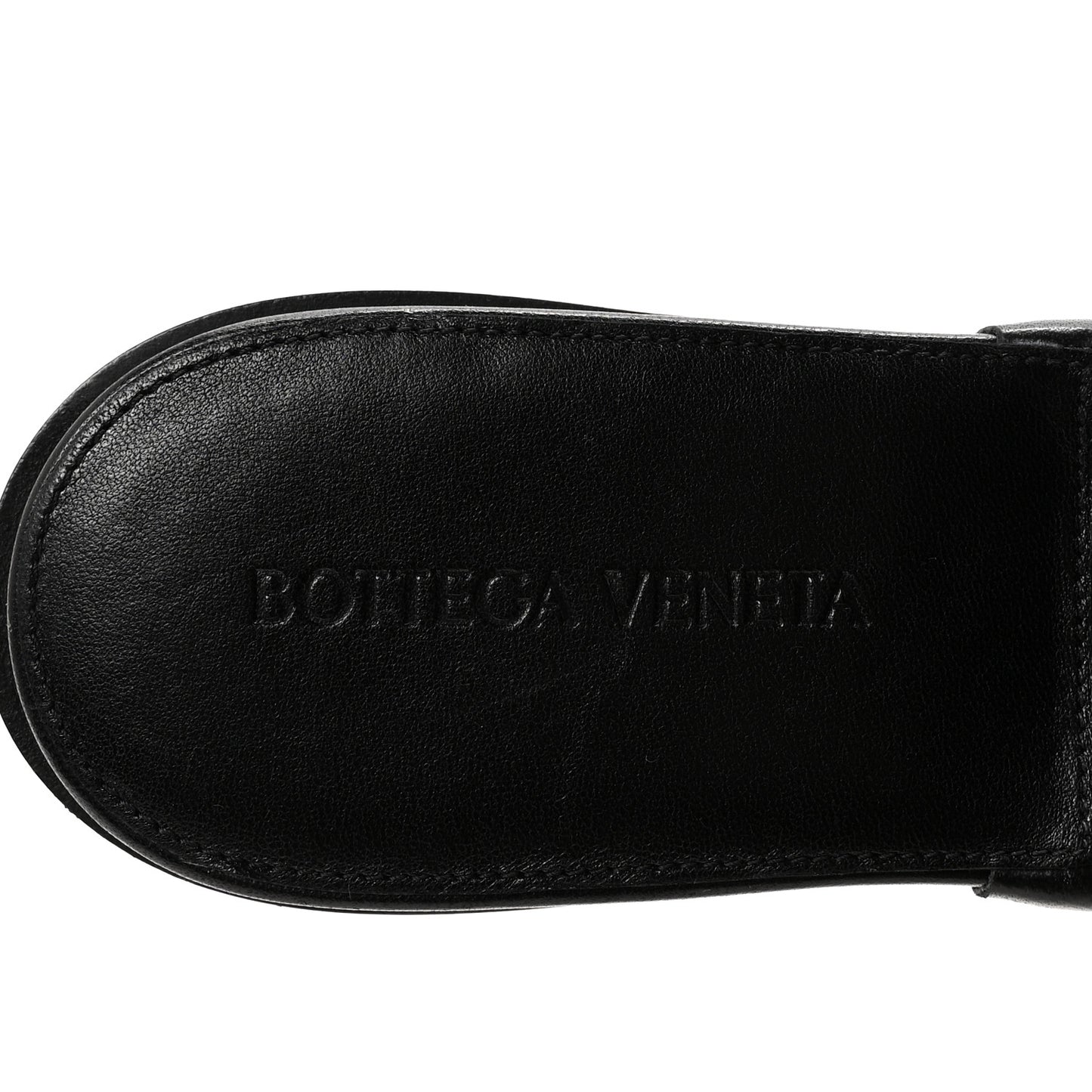 Nappa Quilted Rubber Lido Flat Sandals 38.5 Black