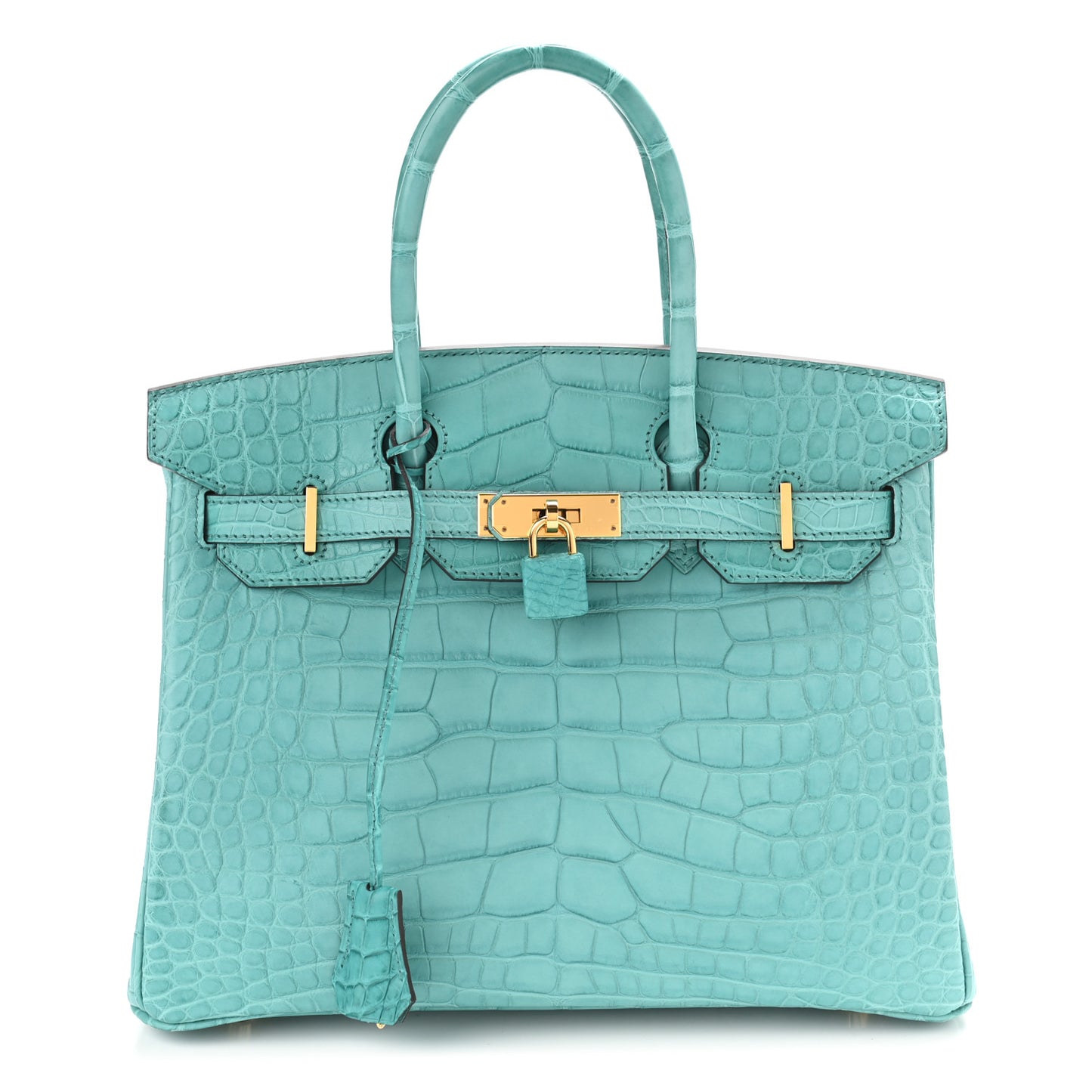 Matte Alligator Birkin 30 Bleu Atoll