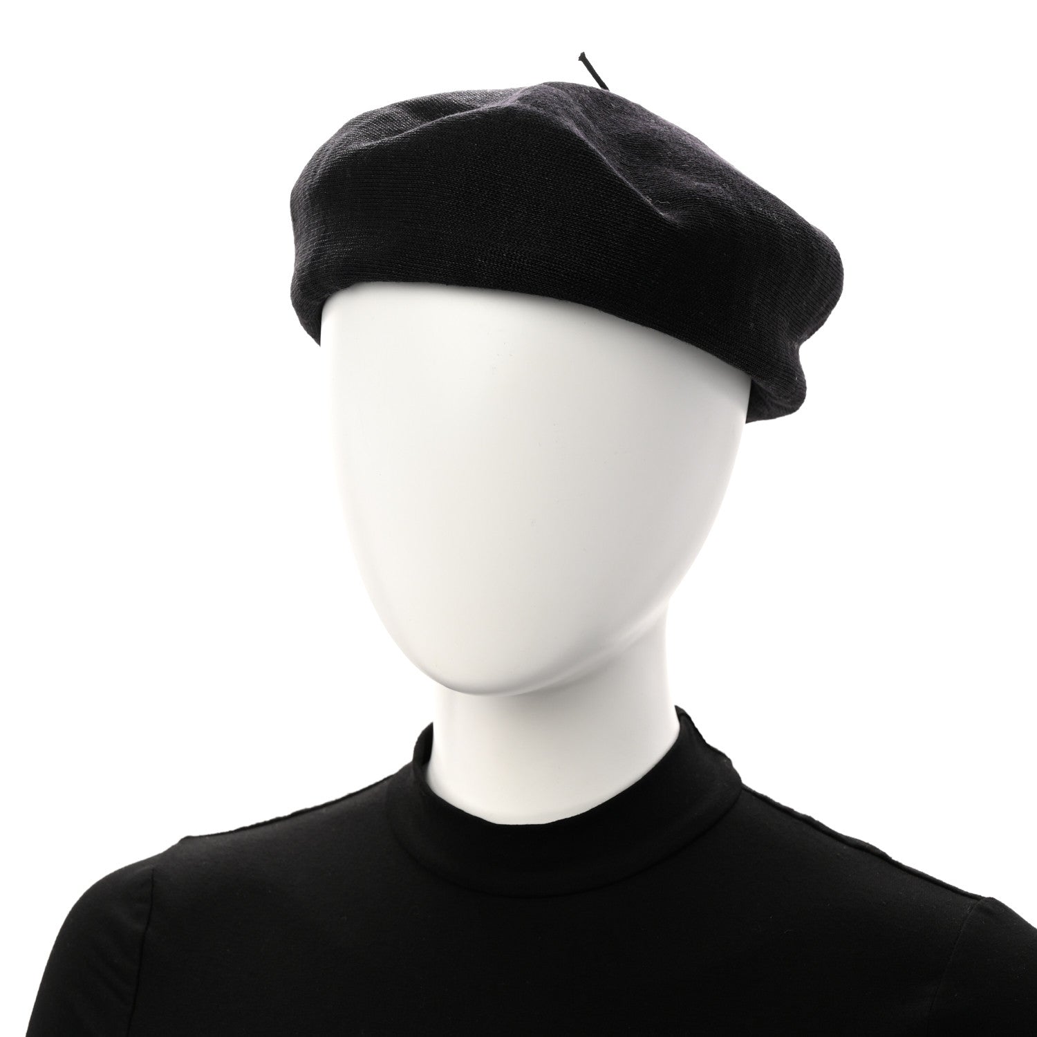 Christian Dior Technical Fabric Etoile Beret Black 2 of 8