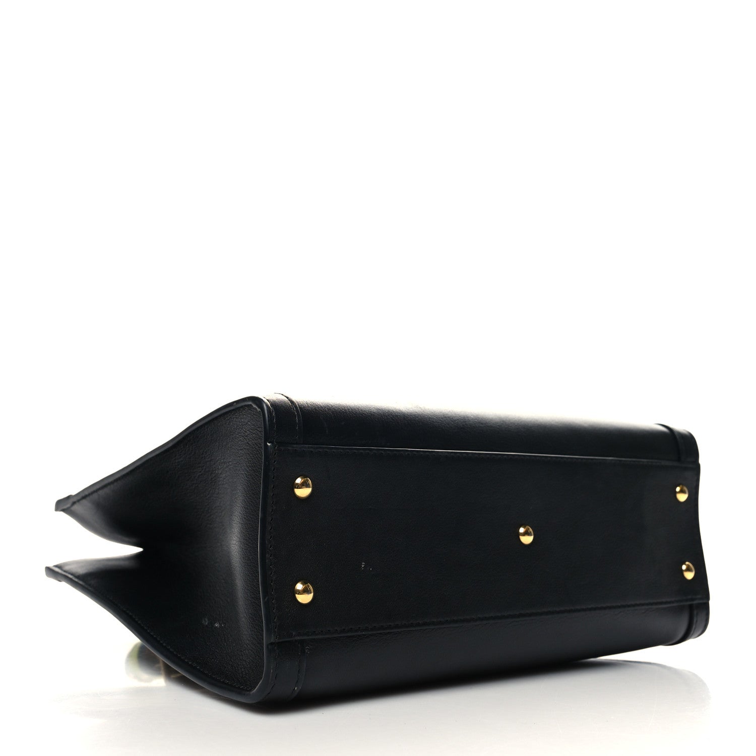 Gucci Calfskin Small Diana Tote Bag Black Yellow Fluo 4 of 14
