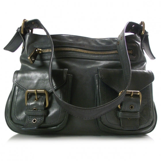 Leather Sofia Dark Green