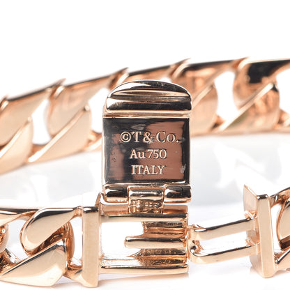 Tiffany 18K Rose Gold Curb Link Bracelet 5 of 5