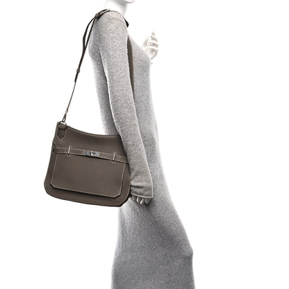 Hermes Taurillon Clemence Jypsiere 34 Etoupe 2 of 14