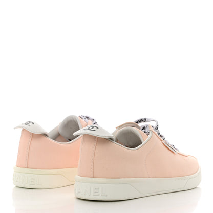 Chanel Canvas Womens Sneakers 39 Light Pink 4 of 9
