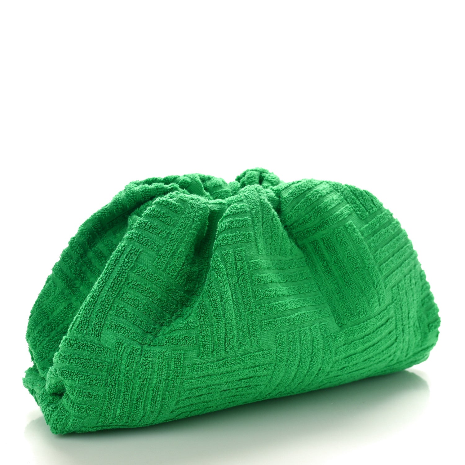 Bottega Veneta Sponge Fabric The Pouch Clutch Grass 3 of 8