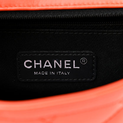 Chanel Patent Quilted Small Coco Shine Flap Orange 6 of 12