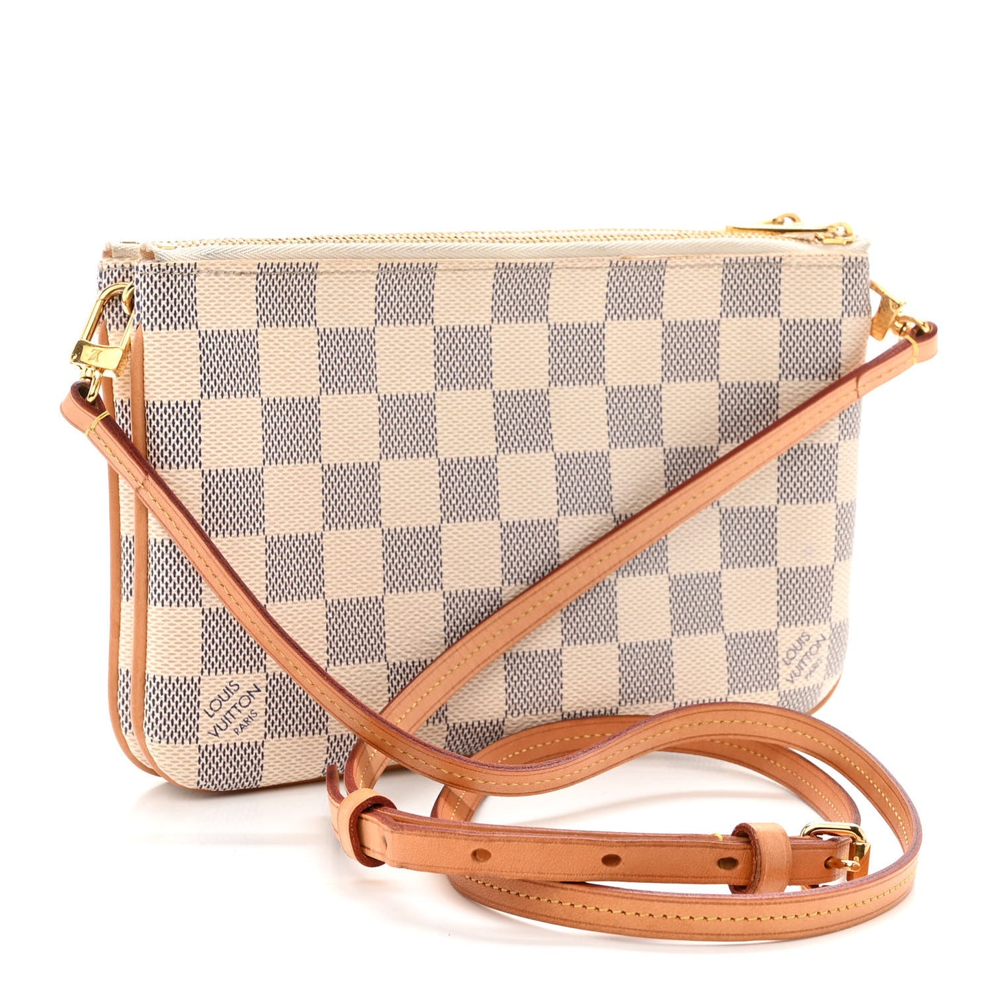 Damier Azur Double Zip Pochette