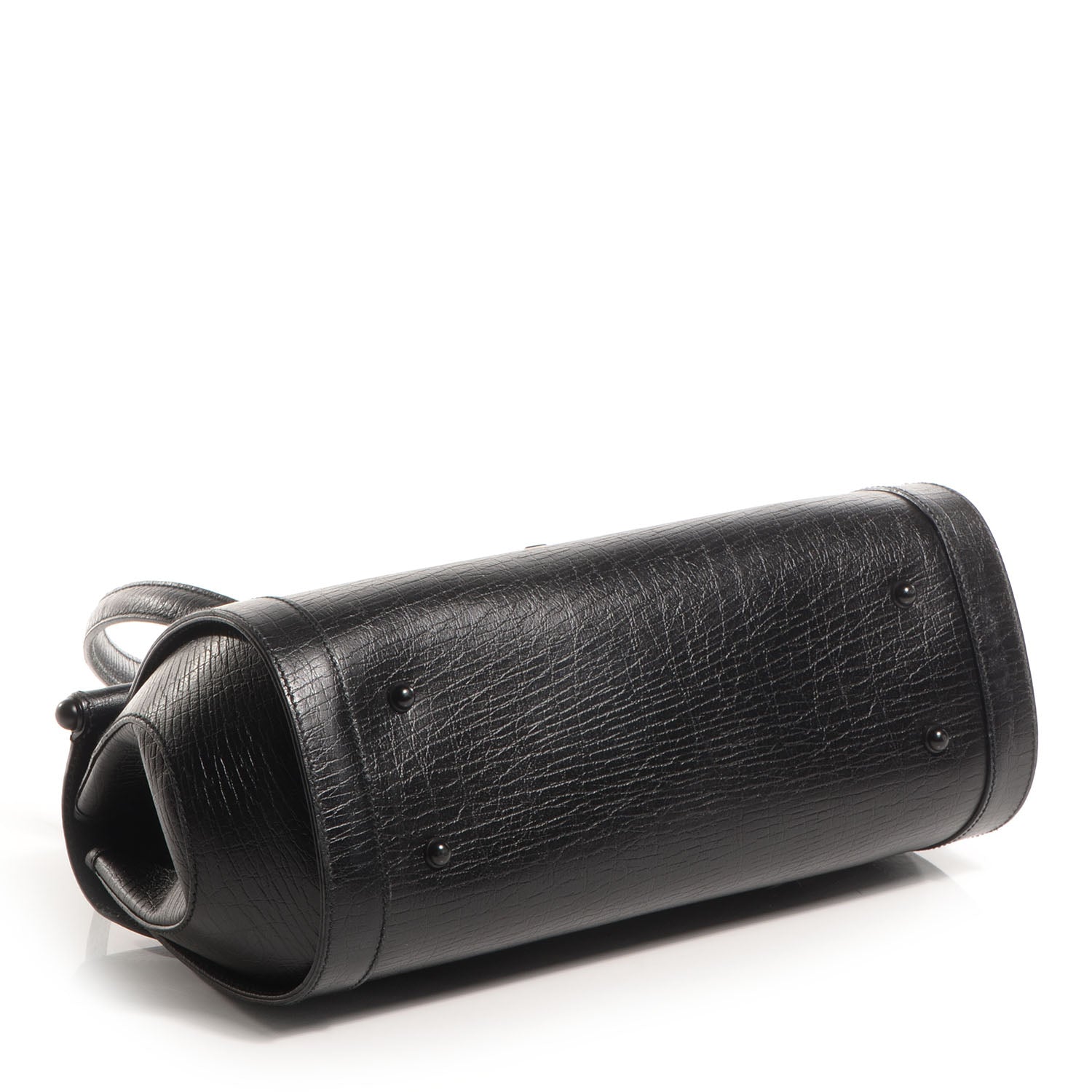 Gucci Leather Bamboo Bullet Tote Bag Black 4 of 8