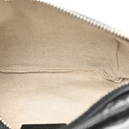 Gucci Calfskin GG Tennis Embossed Belt Bag Black 5 of 12