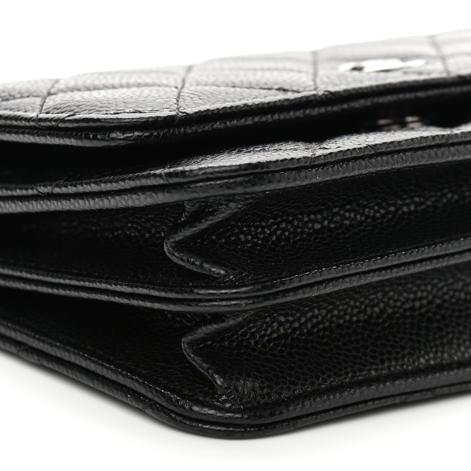 Chanel Caviar Quilted Mini Wallet On Chain WOC Black 10 of 12