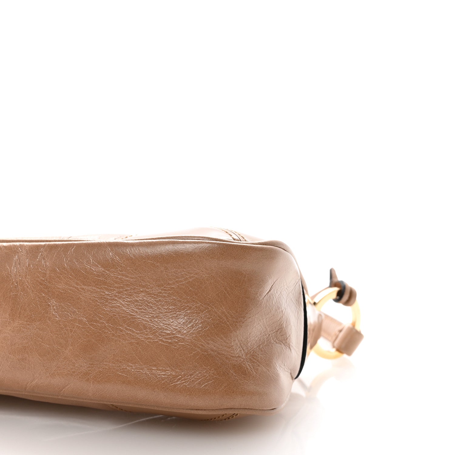 Prada Soft Lux Calfskin Re-Edition 2002 Shoulder Bag Travertine 9 of 10
