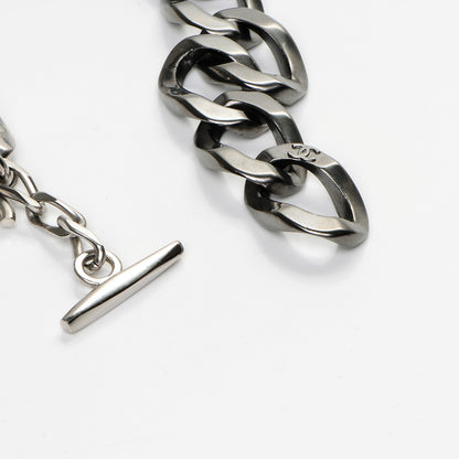 Chanel Chain Link CC Choker Necklace Silver 4 of 4