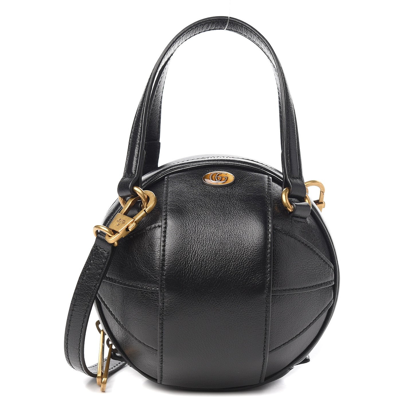 Piuma Lux Energy Mini Tifosa Basketball Shaped Shoulder Bag Black