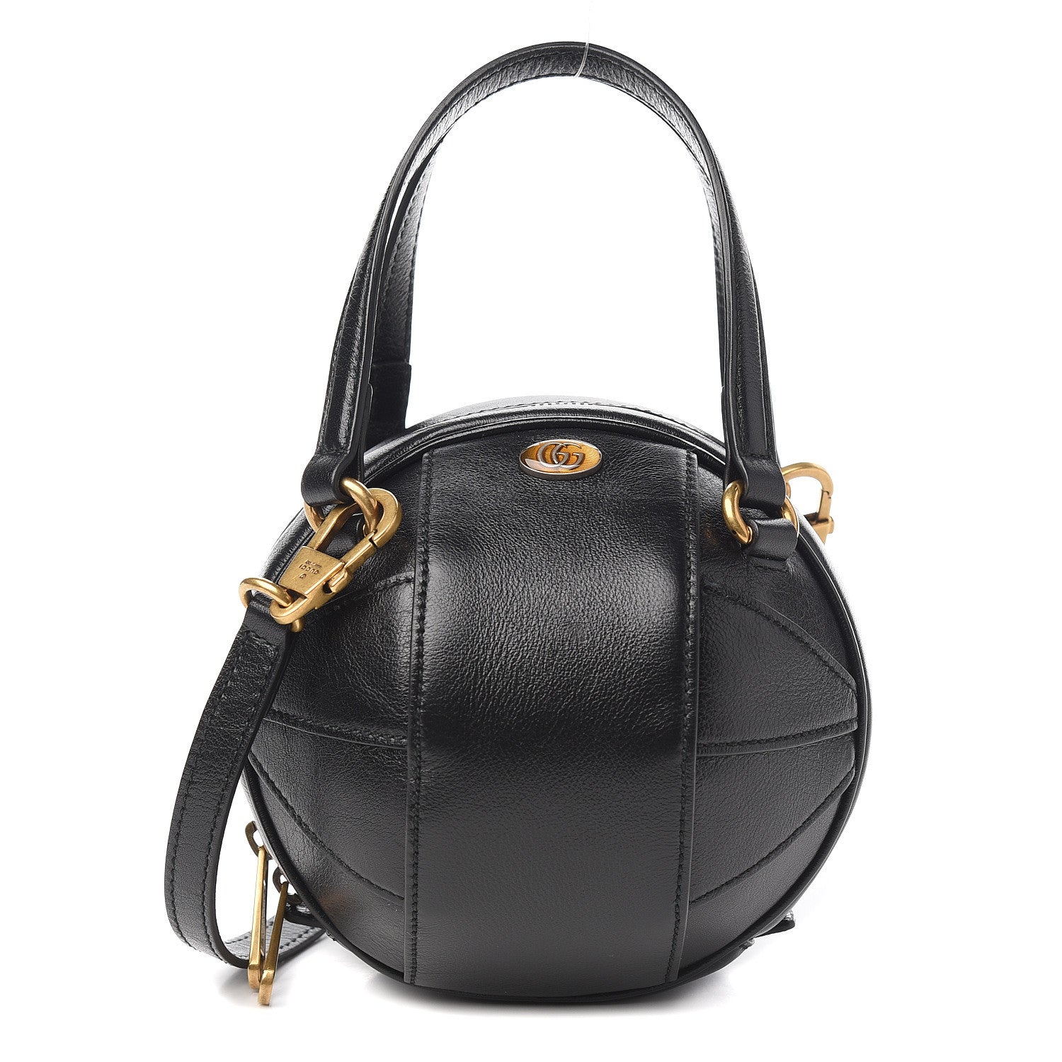 Gucci Piuma Lux Energy Mini Tifosa Basketball Shaped Shoulder Bag Black 1 of 9