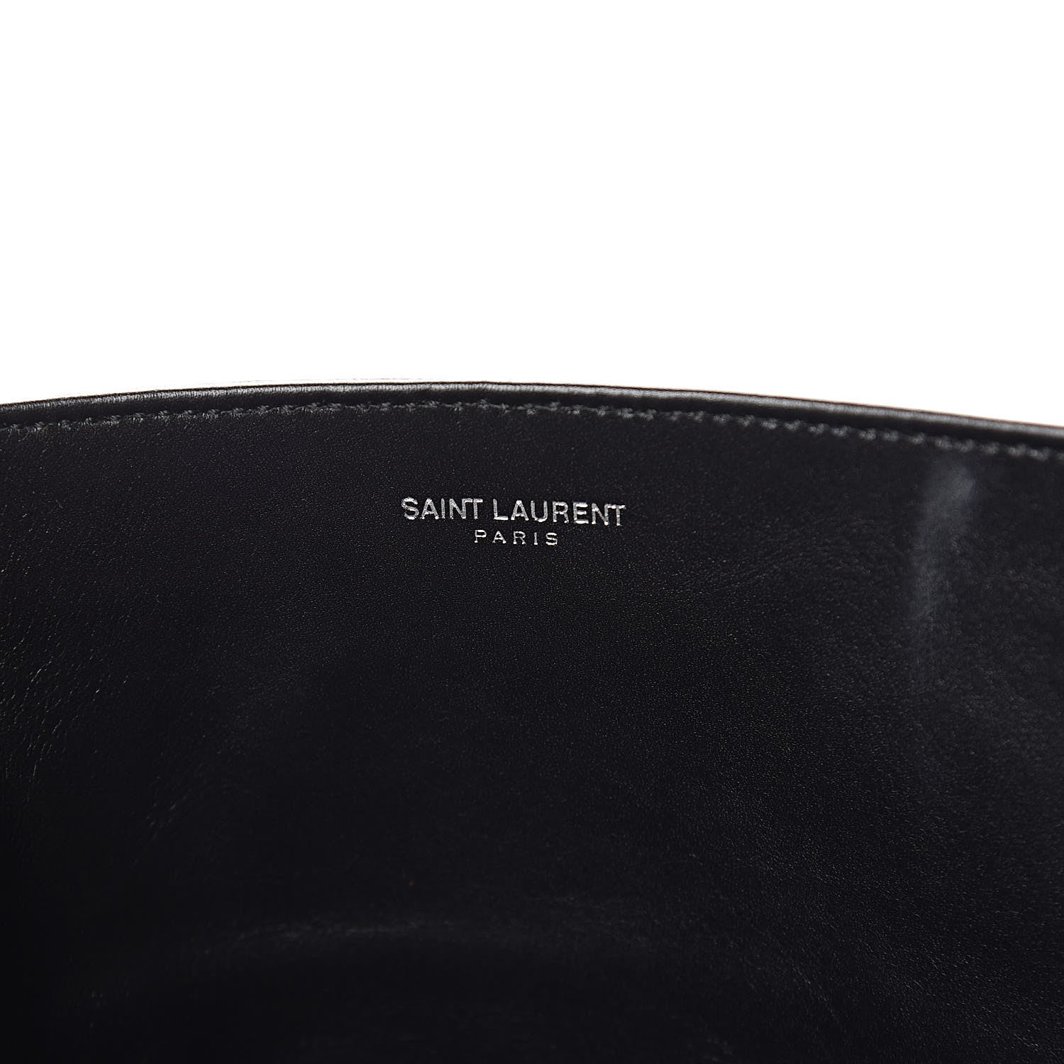 Saint Laurent Calfskin Suede Studded Reversible East West Shopping Tote Black 9 of 15