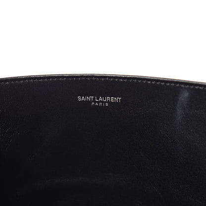 Saint Laurent Calfskin Suede Studded Reversible East West Shopping Tote Black 9 of 15