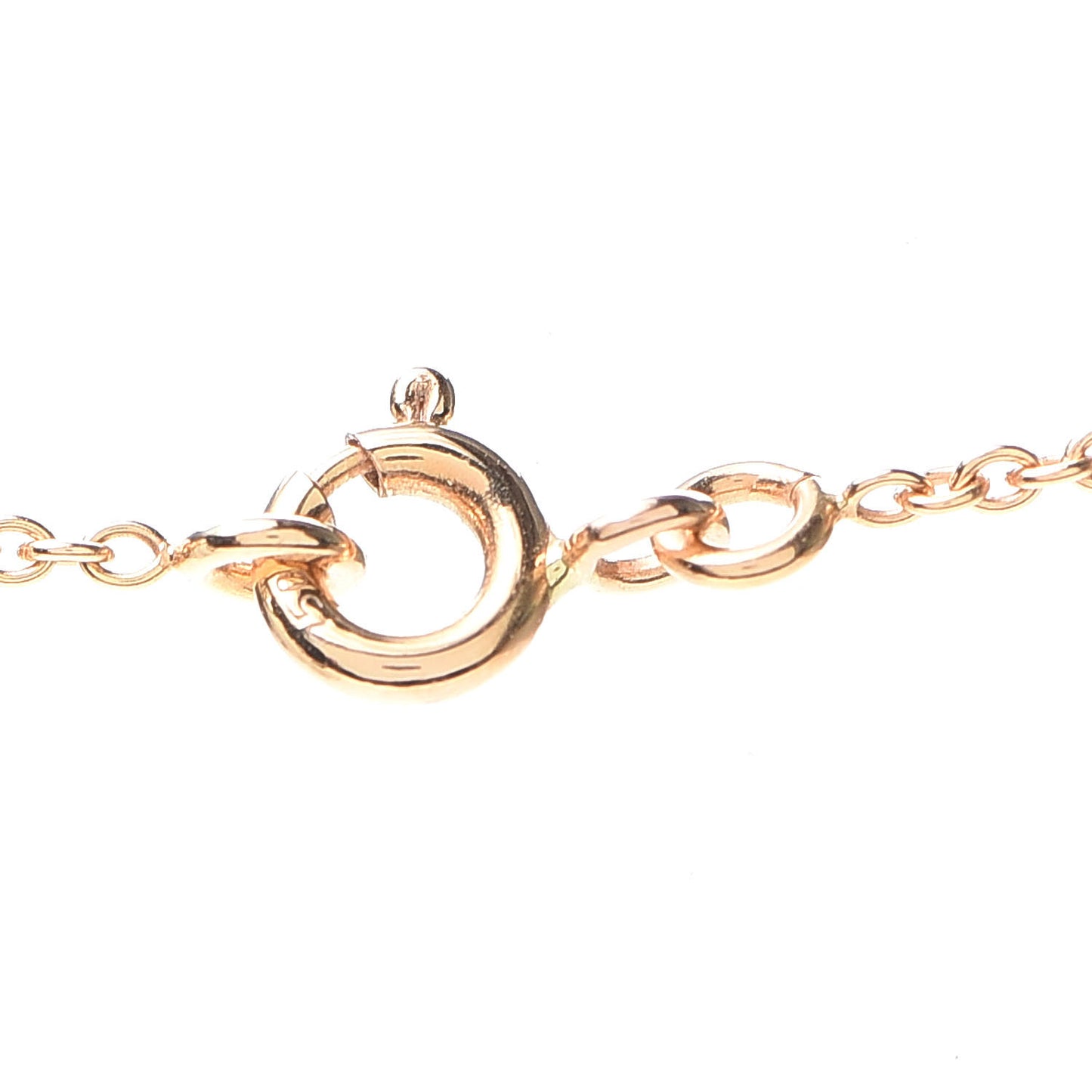 18K Rose Gold Diamond Pink Opal Rose Des Vents Necklace