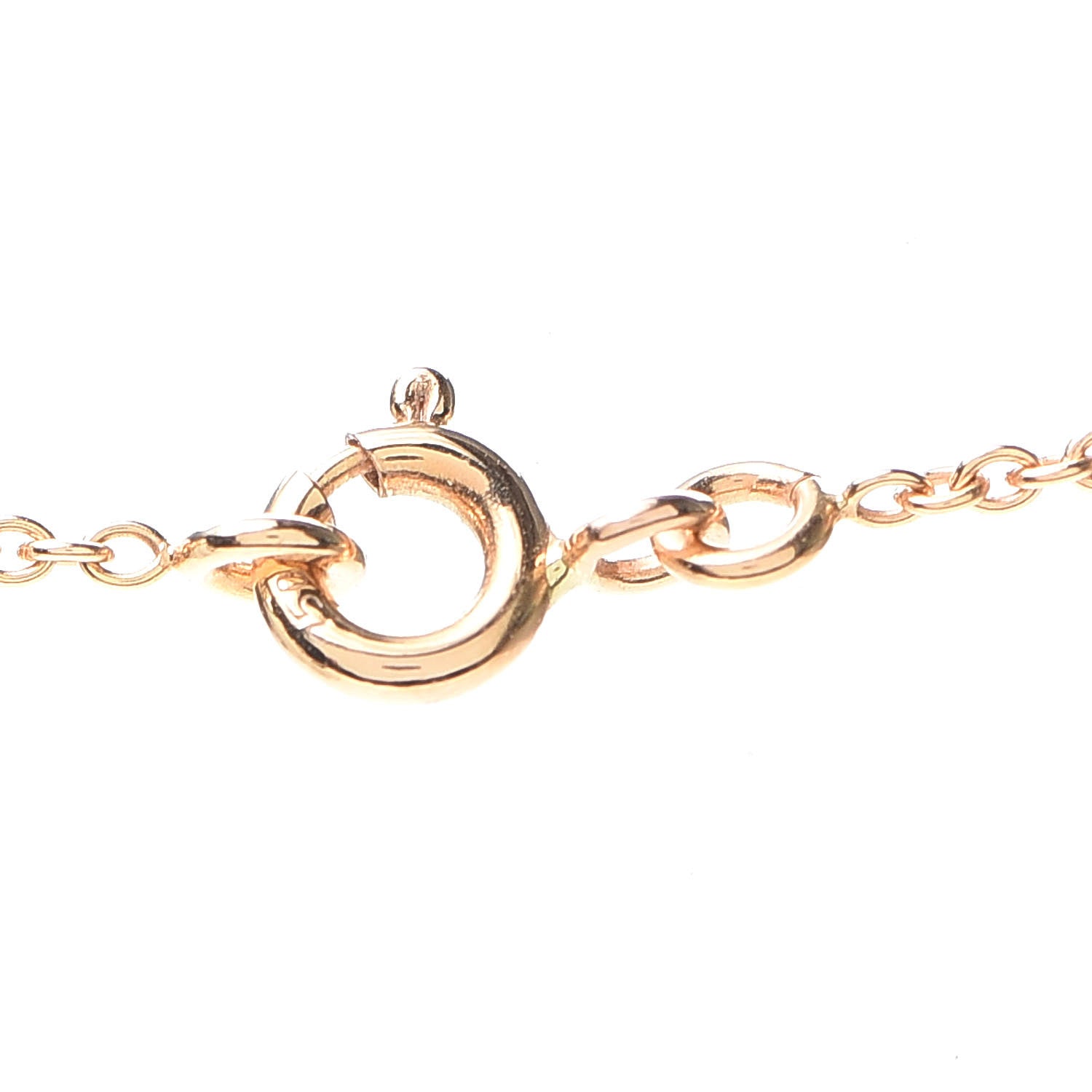 Christian Dior 18K Rose Gold Diamond Pink Opal Rose Des Vents Necklace 4 of 8