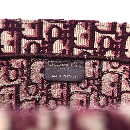 Christian Dior Oblique Large Book Tote Burgundy Multicolor 6 of 12