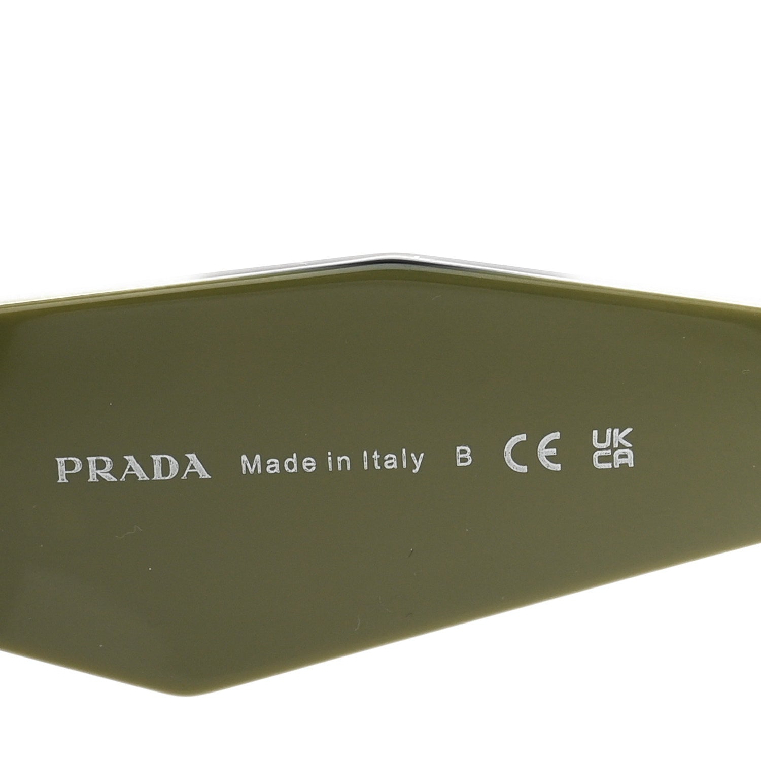 Prada Acetate Symbole Sunglasses SPR 17W Green 5 of 8