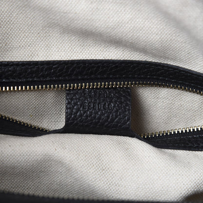 Gucci Calfskin Vintage Web Medium Boston Black 12 of 13