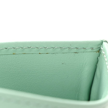 Gucci Calfskin Matelasse GG Marmont Card Holder Water Green 9 of 14