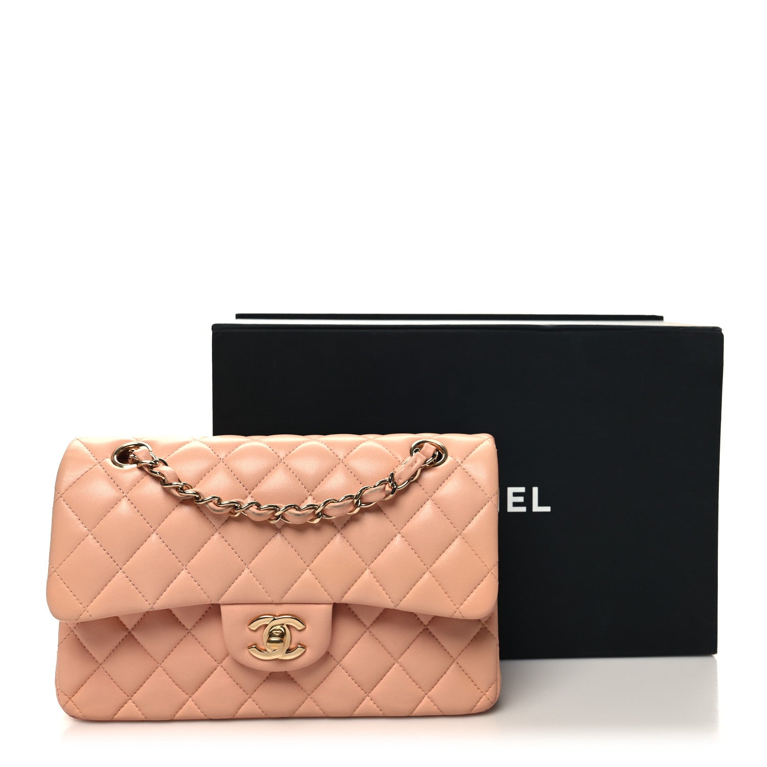 Chanel Lambskin Quilted Small Double Flap Light Pink 11 of 11