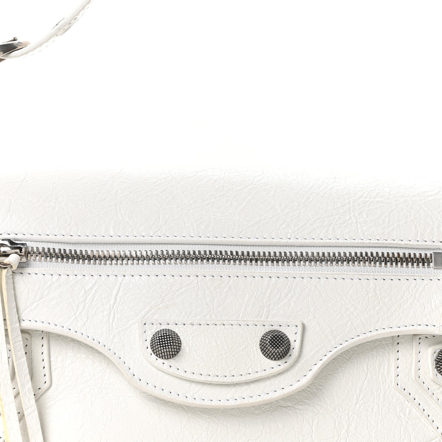 Agneau Arena Small Le Cagole Sling Bag Optic White