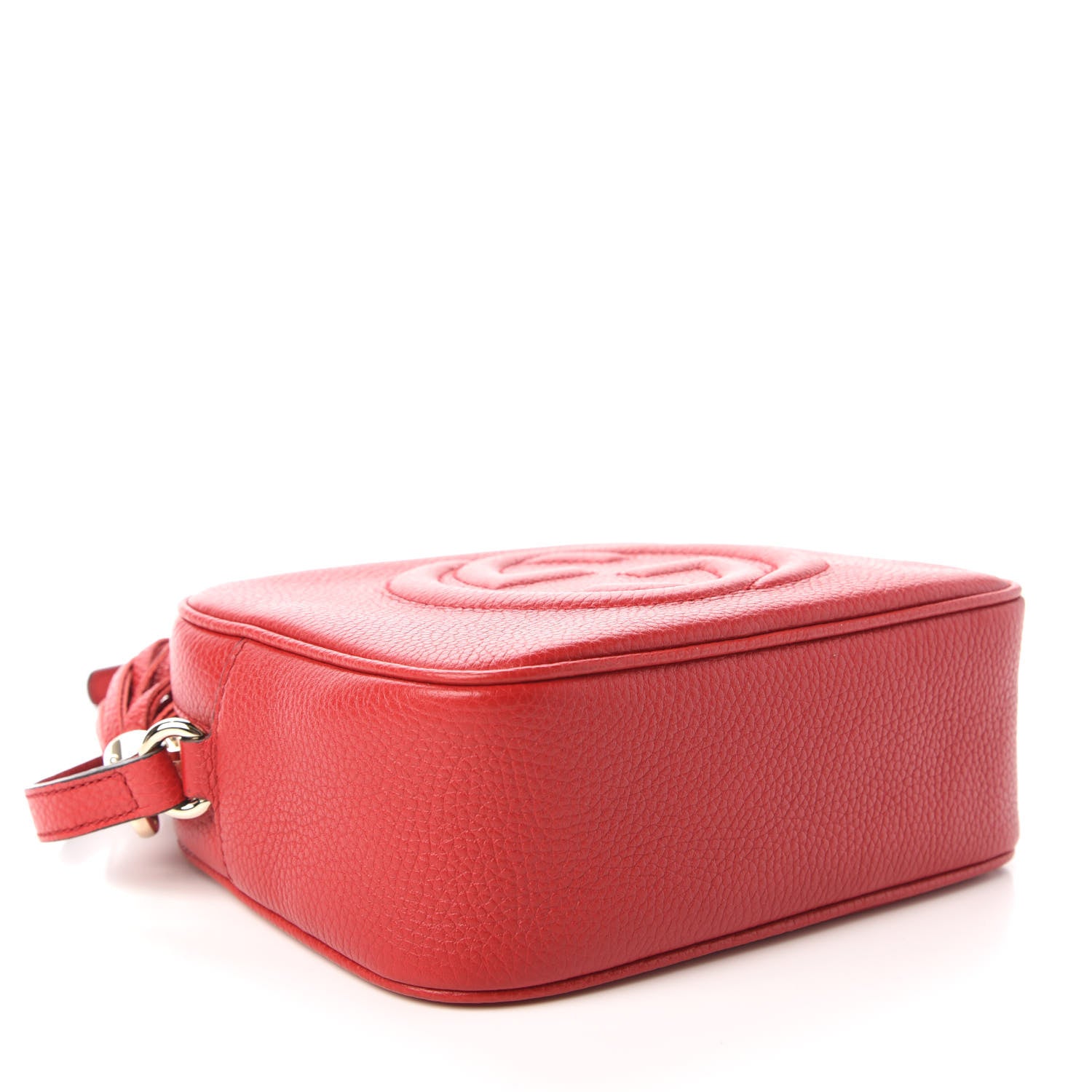 Gucci Pebbled Calfskin Small Soho Disco Bag Vibrant Red 4 of 10