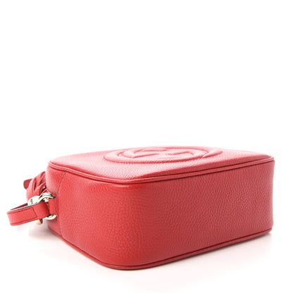 Gucci Pebbled Calfskin Small Soho Disco Bag Vibrant Red 4 of 10