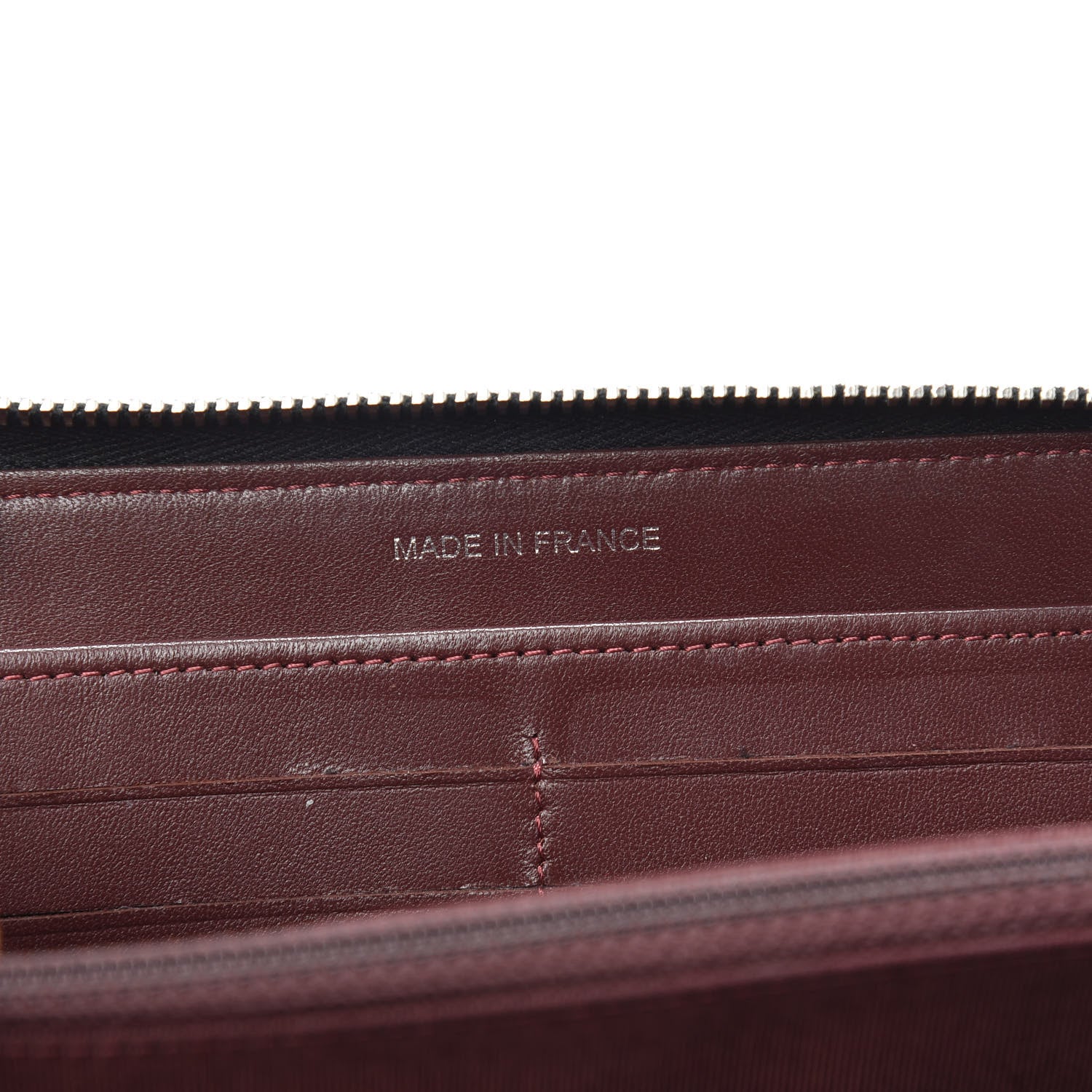 Chanel Lambskin Quilted Large Gusset Zip Around Wallet Black 6 of 8