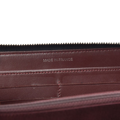 Chanel Lambskin Quilted Large Gusset Zip Around Wallet Black 6 of 8