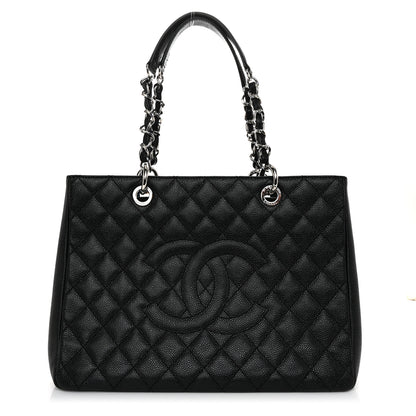 Chanel Caviar Quilted Grand Shopping Tote GST Black 1 of 10