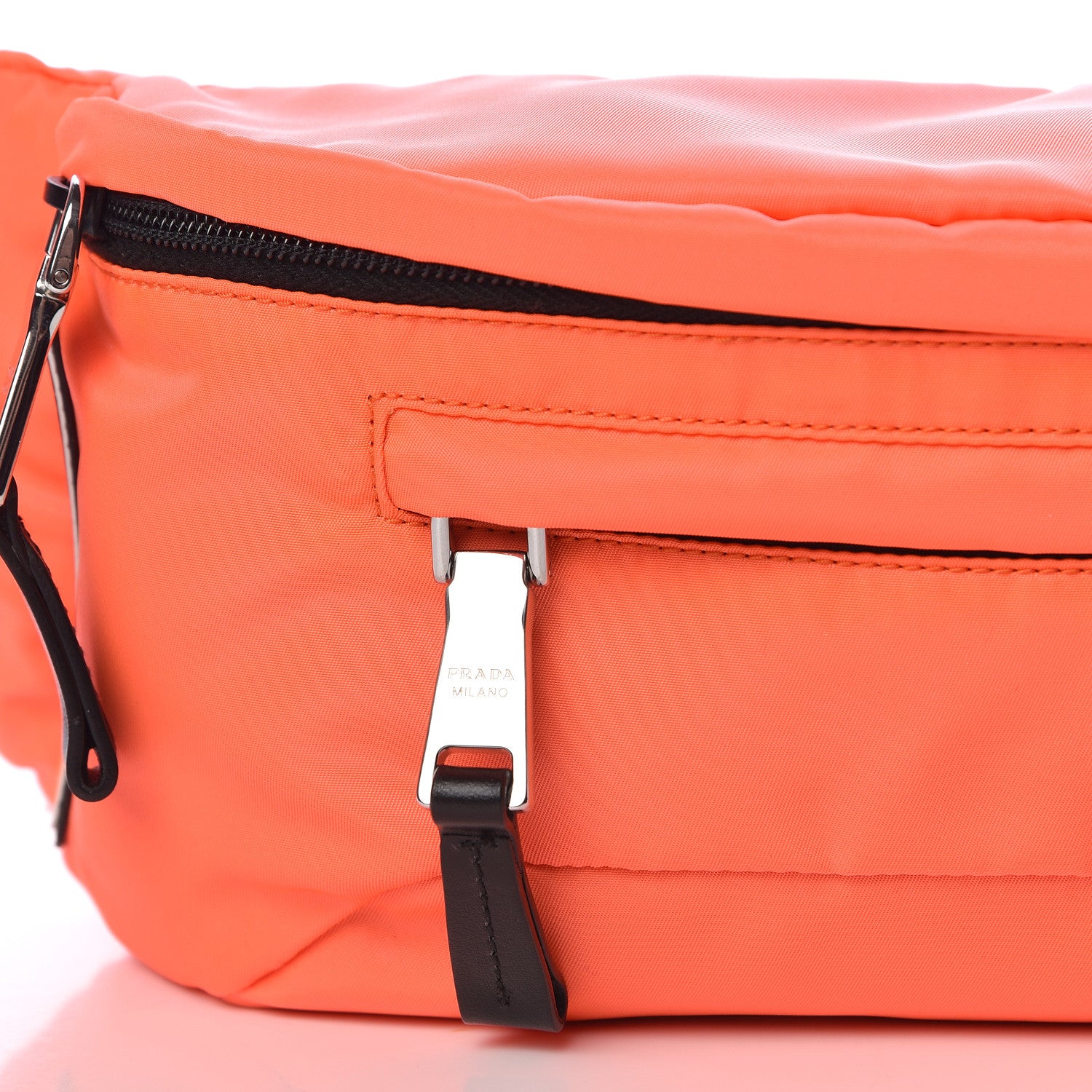 Prada Nylon Montagna Belt Bag Arancio Fluo 10 of 11