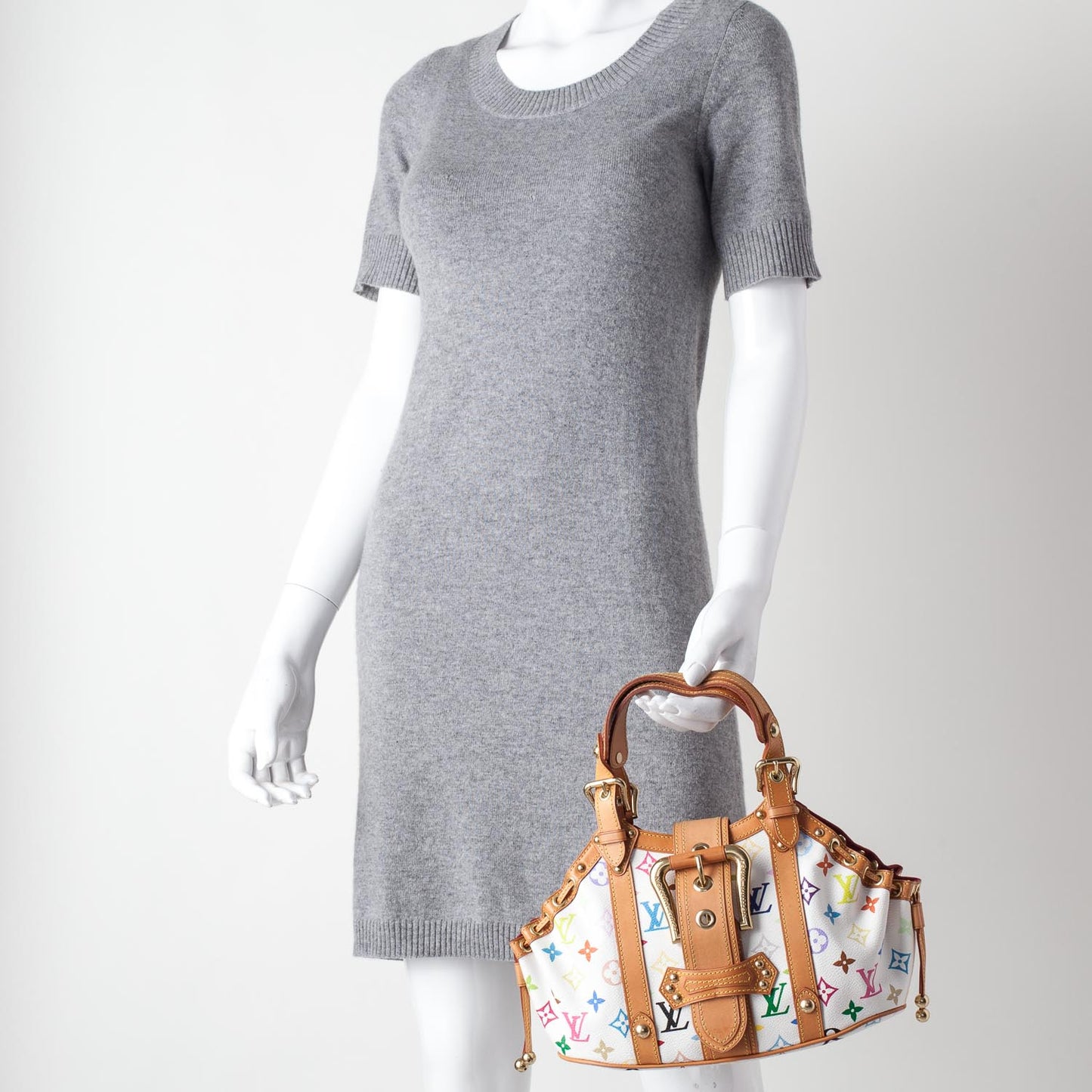 Monogram Multicolor Theda GM White