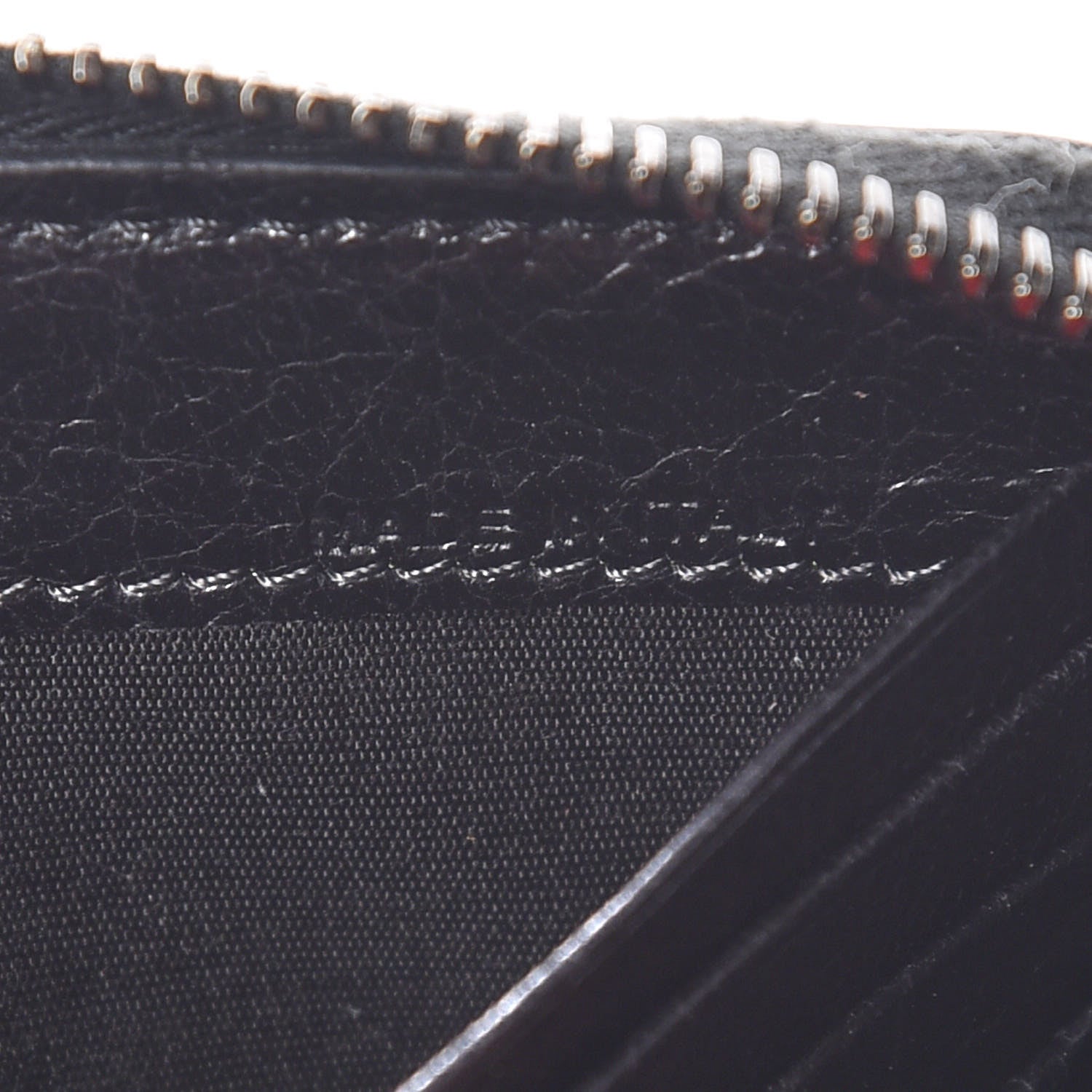 Valentino Garavani Craquele Nappa Rockstud Spike Zip Around Wallet Black 9 of 10