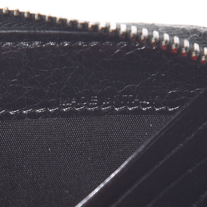Valentino Garavani Craquele Nappa Rockstud Spike Zip Around Wallet Black 9 of 10