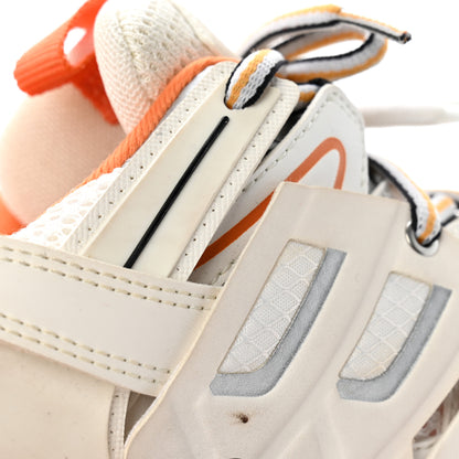 Balenciaga Rubber Mesh Fabric Monocolor Recycled Sole Womens Track Sneakers 35 White Orange 9 of 9